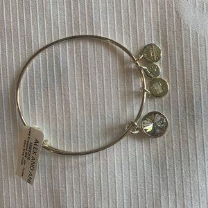Alex + Ani Diamond Swarovski Crystal April Charm
